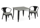 Black with Grey Barnboard (1438) 6-Bistro Kids Play Table (Chairs Not Included)
