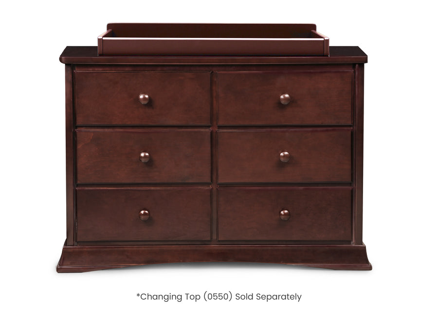 Black Cherry Espresso (607) 2-Bentley 6 Drawer Dresser