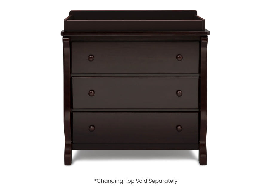 Dark Chocolate (207) 13-Universal 3 Drawer Dresser
