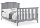 Textured Grey (1450) 7-Sweet Beginnings Sage Curve Top 6-in-1 Convertible Crib