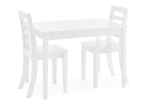 Bianca White (130) 7-Gateway Table & 2 Chair Set