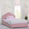 Pink and White (1187) 4-Upholstered Twin Bed