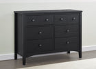 Textured Midnight Grey (1347) 1-Farmhouse 6 Drawer Dresser
