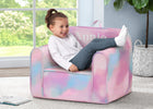 Blue & Pink Tie-Dye (5062) 1-Personalized Tie-Dye Cozee Chair