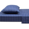 DCB: Navy Plaid (3219) 6-Plaid 3-Piece Twin Sheet Set