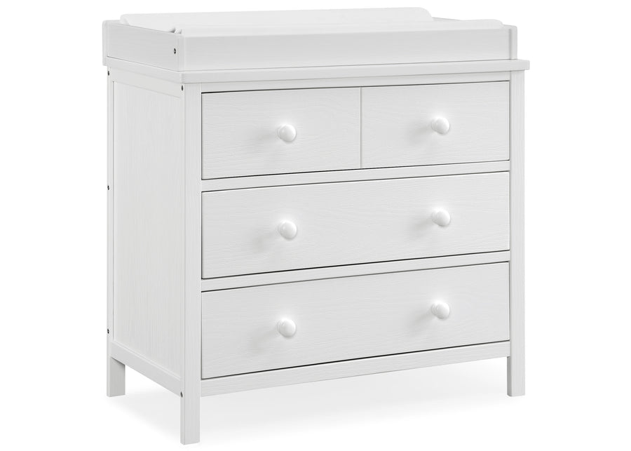 Textured White (1349) 22-Sweet Beginnings 3 Drawer Dresser