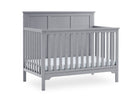 Textured Grey (1450) 3-Sweet Beginnings Sage Flat Top 6-in-1 Convertible Crib