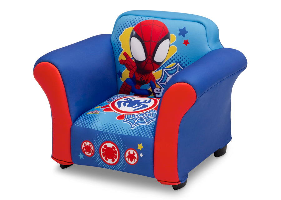 Spider-Man (1163) 4-Spidey and His Amazing Friends Upholstered Chair with Sculpted Plastic Frame