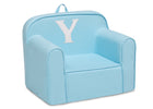 Y 99-Personalized Monogram Light Blue Cozee Chair