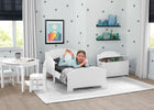 Textured White (1349) 1-Newport Wood Toddler Bed