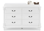 DCB: Bianca White (130) 7-Juliette 6 Drawer Dresser with Changing Top