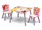 Princess Forever (1037) 3-Princess Table and Chair Set with Storage