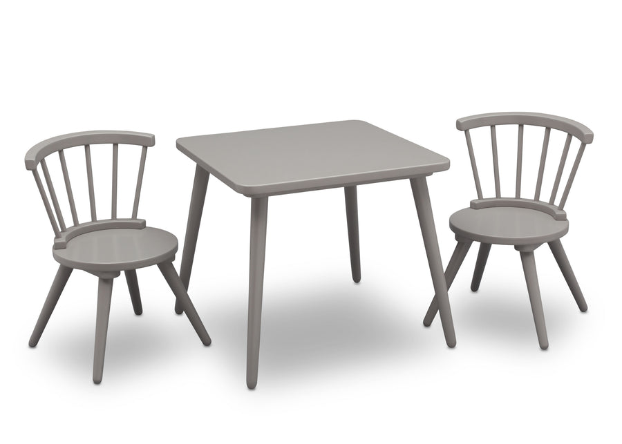 Grey (026) 4-Windsor Table & 2 Chair Set