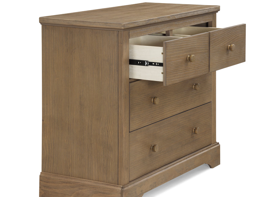 Rustic Acorn (1383) 8-Paloma 4 Drawer Dresser with Changing Top