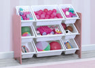 Dusty Rose Pink (692C) 23-MySize 9 Bin Plastic Toy Organizer