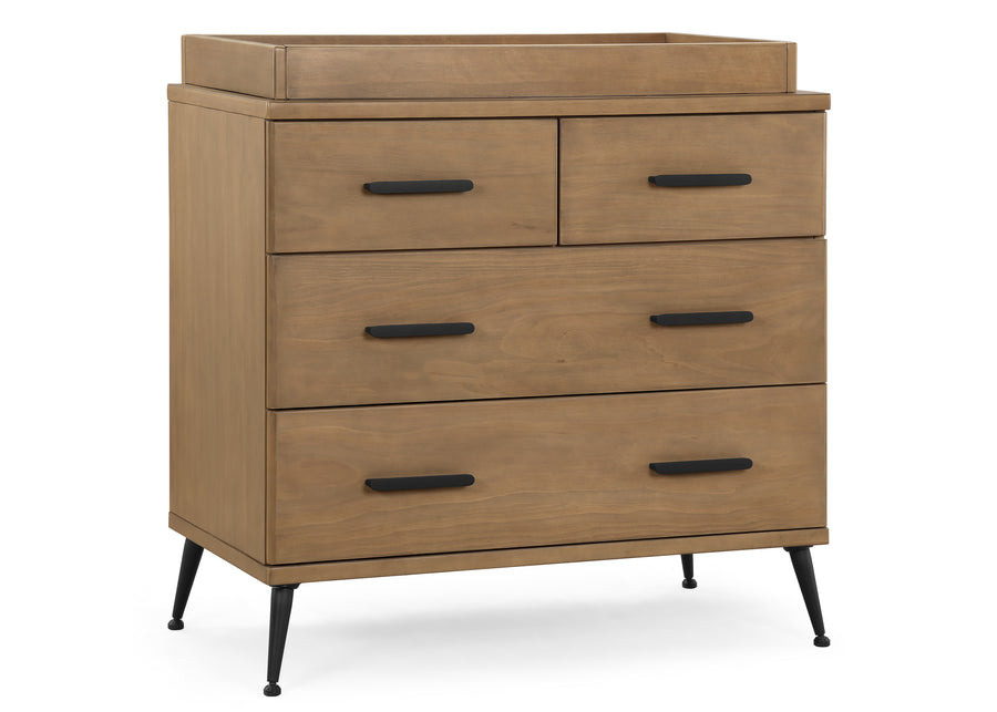 Acorn with Matte Black (786) 3-Sloane 4 Drawer Dresser with Changing Top
