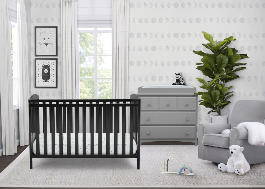 Black (001) 16-Capri 3-in-1-Crib
