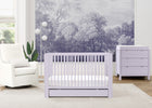 Lilac (539) 1-Cassie 4-in-1 Convertible Crib with Underdrawer