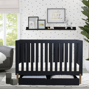 Hendrix 4-in-1 Convertible Crib + Under Crib Roll-Out Storage 2