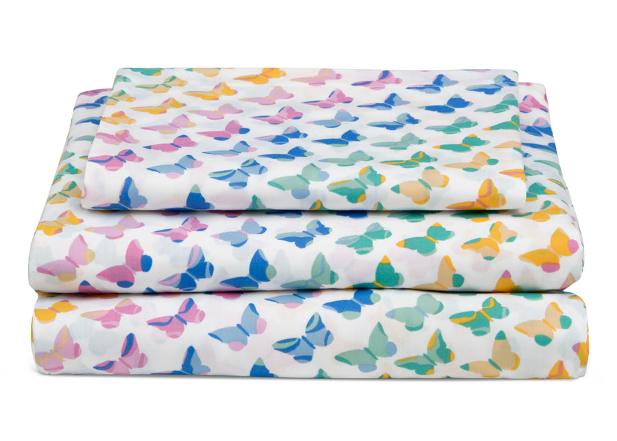 DCB: Butterflies (3003) 5-Butterflies 3-Piece Twin Sheet Set