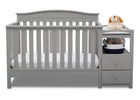 Grey (026) 18-Birkley Convertible Crib and Changer