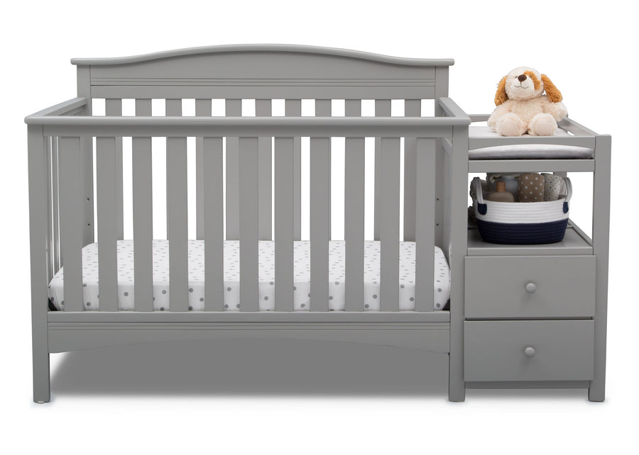 Grey (026) 18-Birkley Convertible Crib and Changer