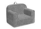Grey Suede (5000) 3-Embroidered Foam Chair