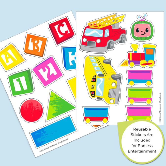 CoComelon (1224) 6-CoComelon 6 Bin Design and Store Toy Organizer