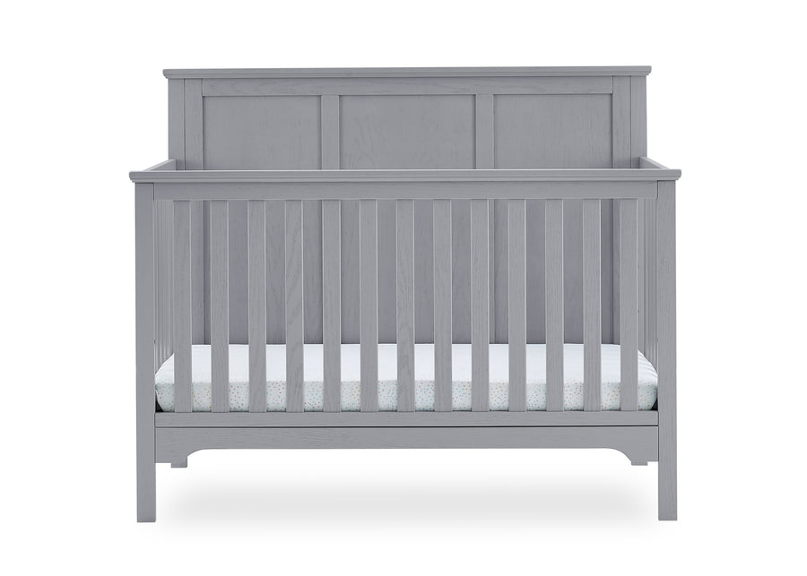 Textured Grey (1450) 2-Sweet Beginnings Sage Flat Top 6-in-1 Convertible Crib