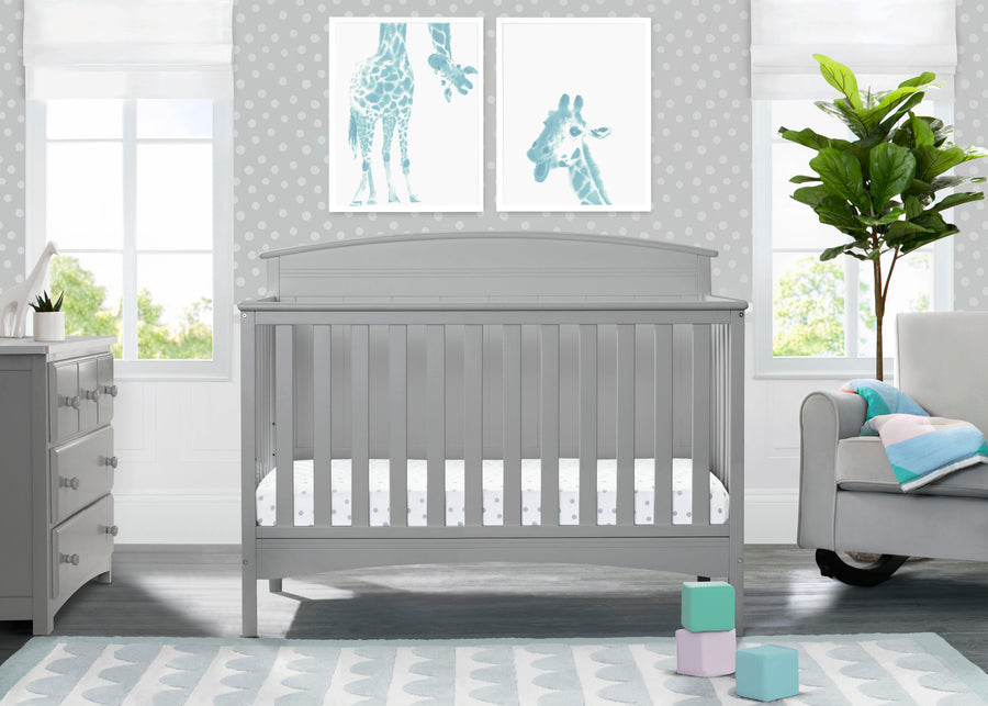 Grey (026) 1-Archer Deluxe 6-in-1 Convertible Crib