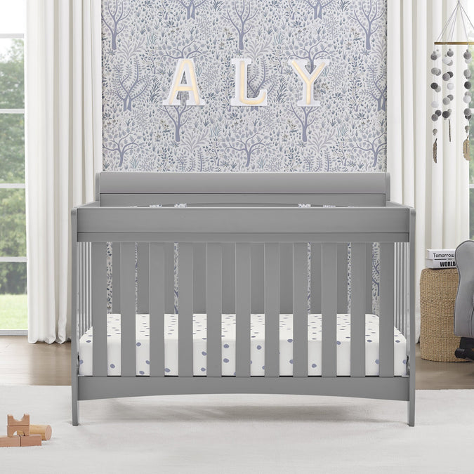 Grey (026) 9-Richmond 6-in-1 Convertible Baby Crib