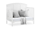 Textured White (1349) 22-Sweet Beginnings Sage Curve Top 6-in-1 Convertible Crib