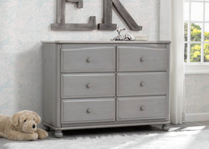 Simmons Kids Storm (161) Cortona 6 Drawer Dresser, Room Shot, b1b 1-Cortona 6 Drawer Dresser