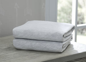 Delta Children Heather Grey (053) Fitted Crib Sheet Set – 2 Pack Mattress Hangtag View 16