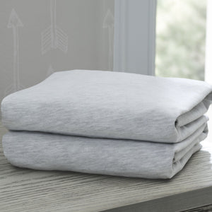 Delta Children Heather Grey (053) Fitted Crib Sheet Set – 2 Pack Mattress Hangtag View 6