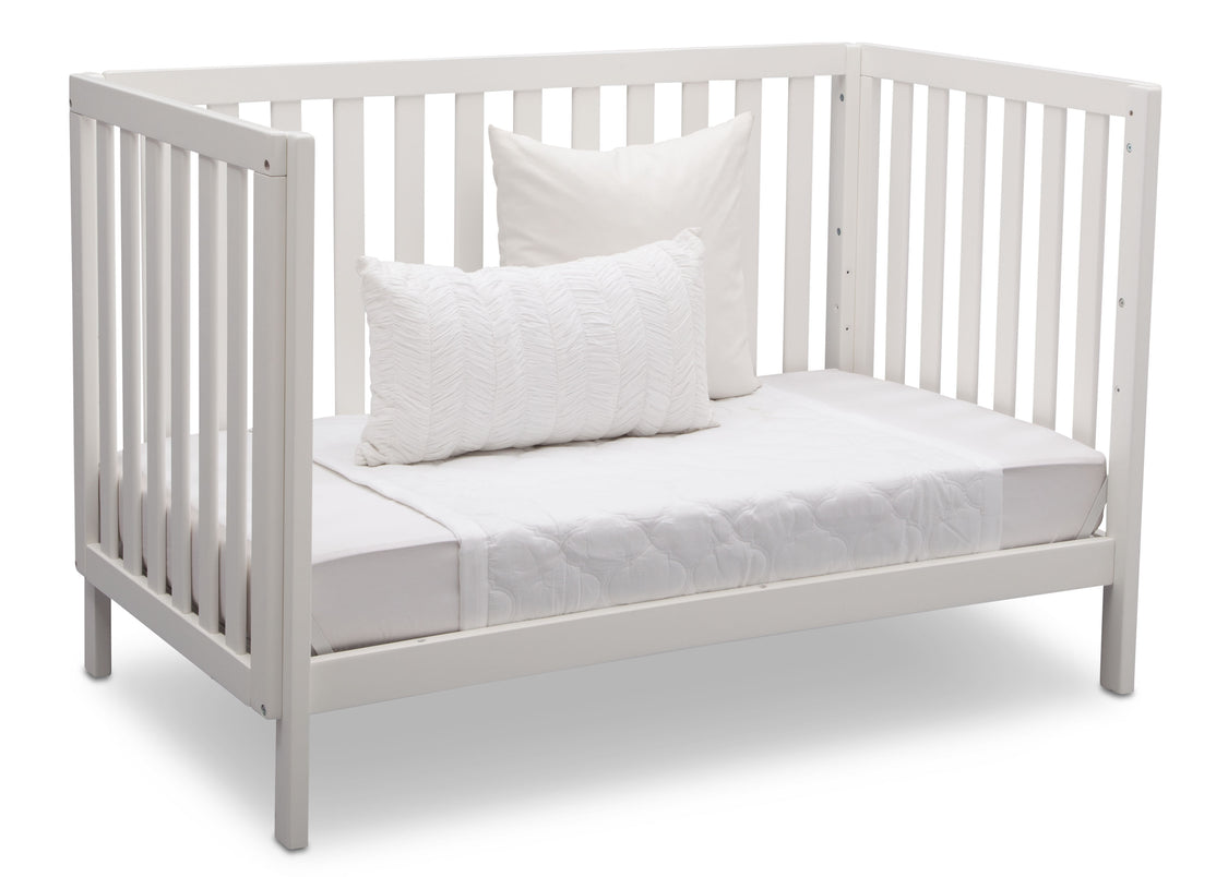 Milo 3-in-1 Convertible Crib Bianca White (130)