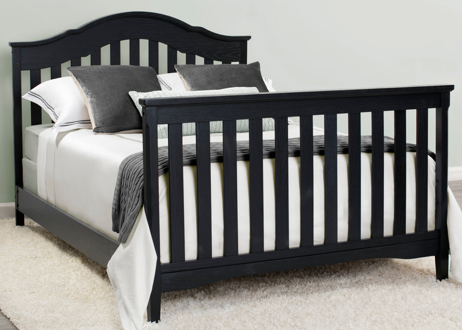 Textured Midnight Grey (1347) 2-Farmhouse 6-in-1 Convertible Baby Crib