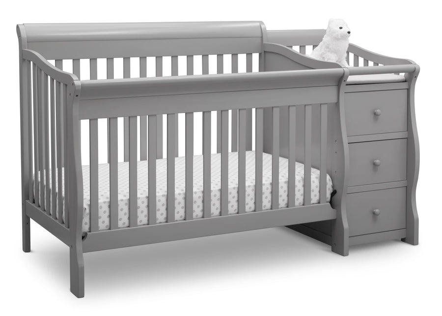 Grey (026) 3-Princeton Junction Convertible Crib and Changer