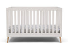 DCB: Bianca White with Natural (123) 7-Madison 4-in-1 Convertible Crib