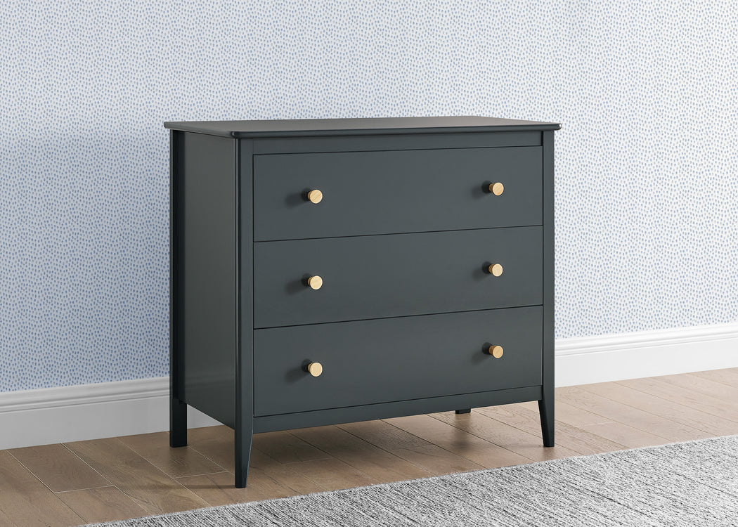 Casey 3 Drawer DresserCharcoal Grey with Natural (1410)