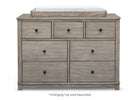 Rustic White (119) 8-Monterey 7 Drawer Dresser