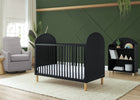 Ebony with Natural (1482) 8-Reese 4-in-1 Convertible Crib
