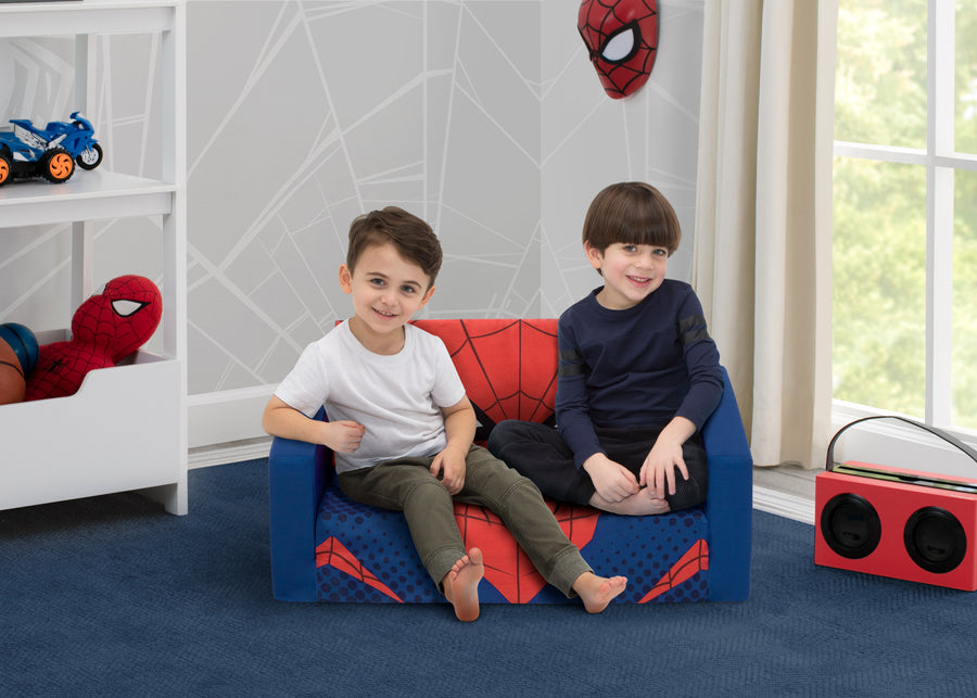 Spiderman (624) 1-Spider-Man Cozee Flip-Out Sofa - 2-in-1 Convertible Sofa to Lounger for Kids
