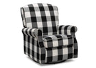 DCB: Black Plaid (1355) 15-Oakley Nursery Glider Swivel Rocker Chair