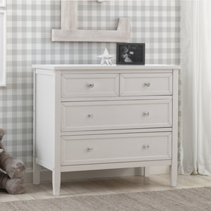 Epic 3 Drawer Dresser with Interlocking Drawers Bianca White (130) 50