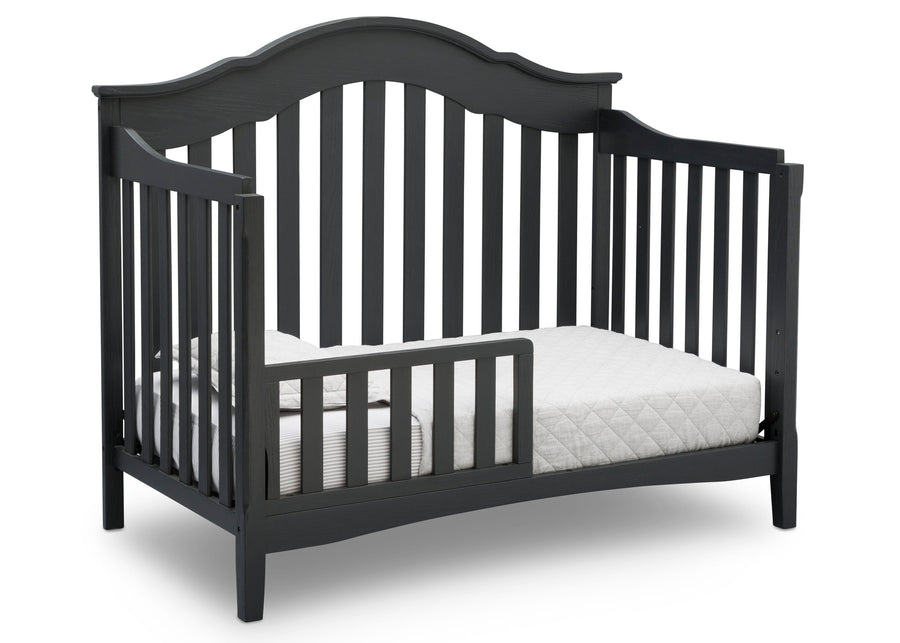 Textured Midnight Grey (1347) 5-Farmhouse 6-in-1 Convertible Baby Crib