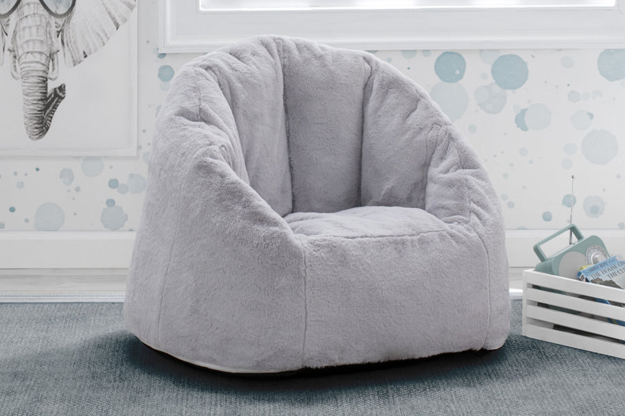 Toddler Snuggle Chair Grey Suede (5000) 3-Toddler Snuggle Chair