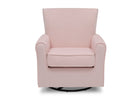 Blush Velvet (631) 3-Elena Nursery Glider Swivel Rocker Chair