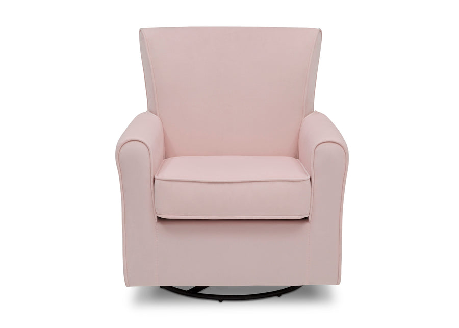 Blush Velvet (631) 3-Elena Nursery Glider Swivel Rocker Chair