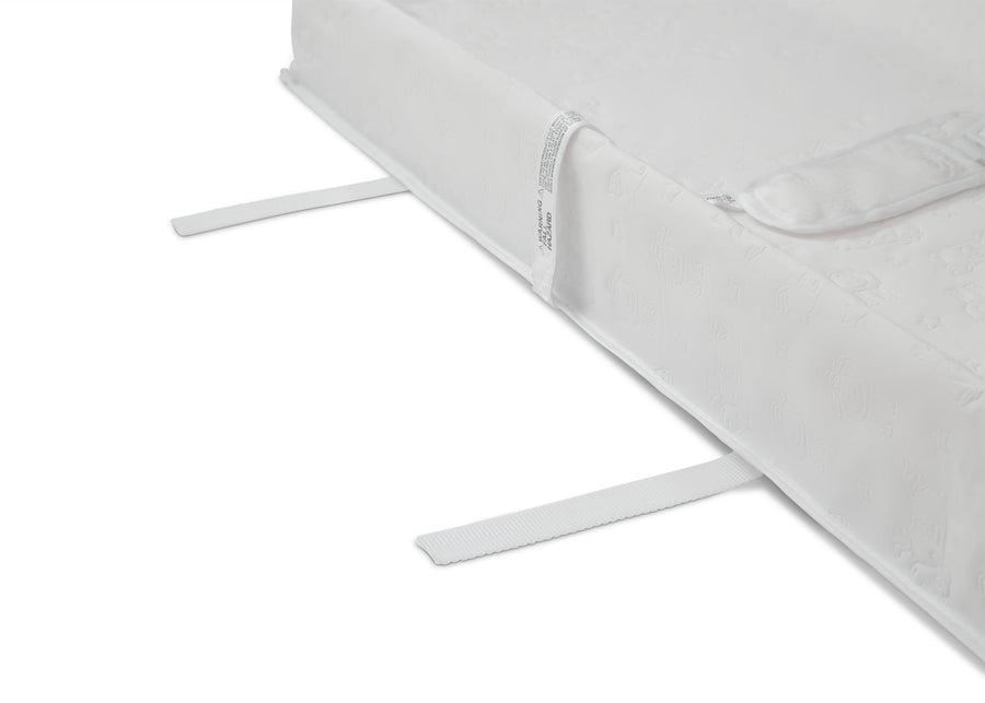 White (100) 6-Perfect Sleeper 2-in-1 Deluxe Pillow Top Changing Pad & Portable Changing Mat